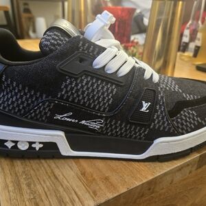 Louis Vuitton Black and White Men's Sneakers